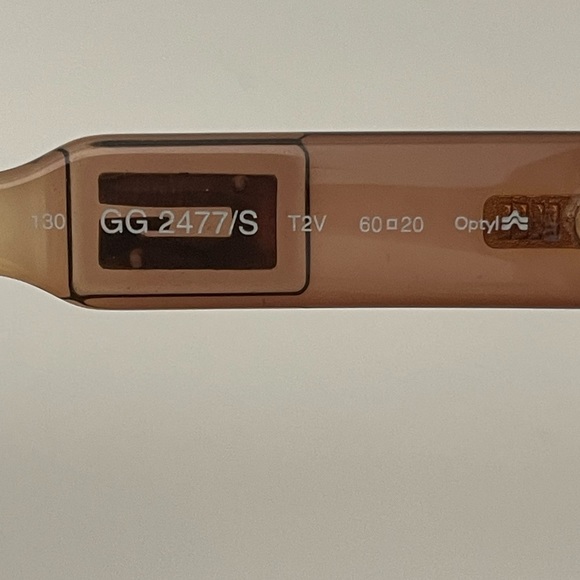 Gucci Square Brown Vintage Sunglasses 2477/S - Picture 6 of 10